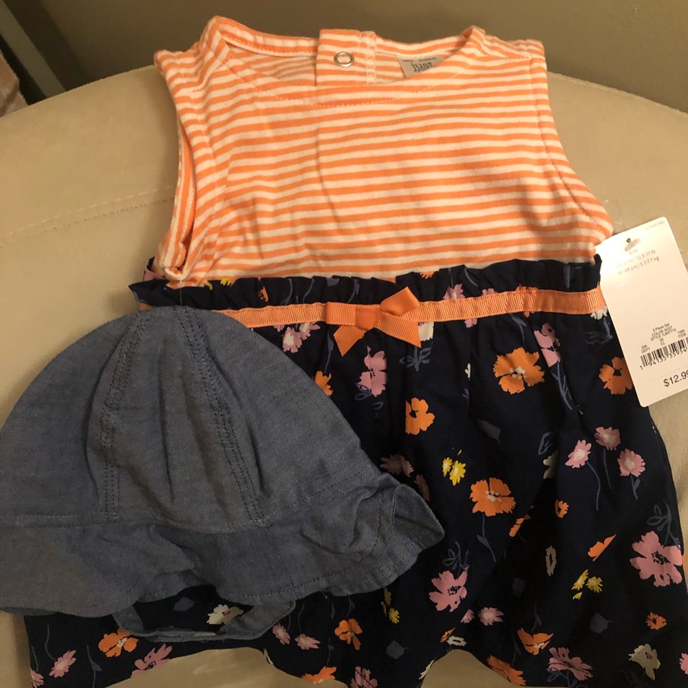 Dress with Hat 3 piece set.